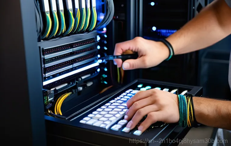공항동 STATUS_KERNEL_DEBUG_FAILURE - A person, gender-neutral and in their late 20s to early 30s, sits at a desk in a dimly lit home offi...