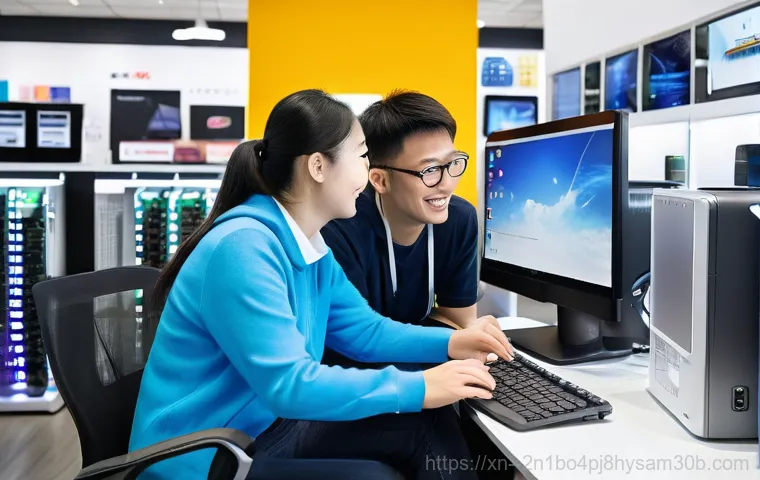 후암동 pc복구중 - A highly focused and professional computer technician, either male or female, in their late 30s, car...