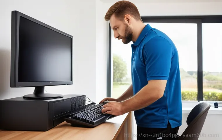 도선동 중고컴퓨터 pc 출장판매설치 - **Prompt:** A young adult, around 20-30 years old, with a bright, satisfied expression, is comfortab...