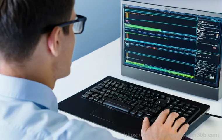 영등포구 STATUS_KERNEL_MODULE_INVALID - A person, looking visibly frustrated and distressed, sits in front of a computer monitor that is ent...