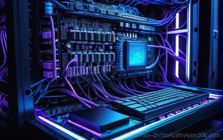 난향동 STATUS_KERNEL_RESOURCE_ERROR - A worried person gazes at a computer screen displaying a prominent 'STATUS_KERNEL_RESOURCE_ERROR' bl...