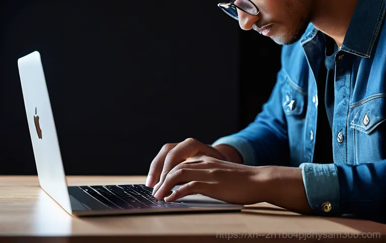 대방동 macosX재설치 포맷  초기화 - A vibrant, dynamic image showcasing the transformation of an old MacBook. On the left side, a slight...