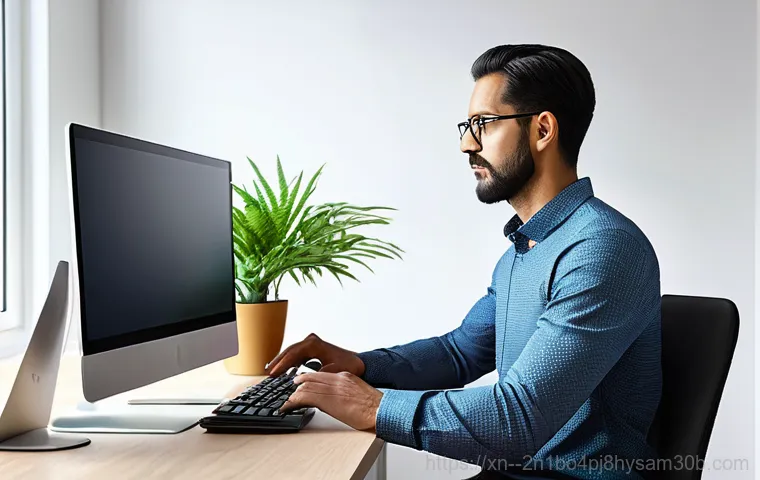 누하동 DRIVER_CAUGHT_MODIFYING_FREED_POOL - A person, seen from a slightly elevated angle, carefully examining the RAM modules inside a desktop ...