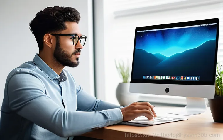 일산동 프리도스 윈도우설치 - A friendly and professional computer technician, wearing a neat company polo shirt, is efficiently w...