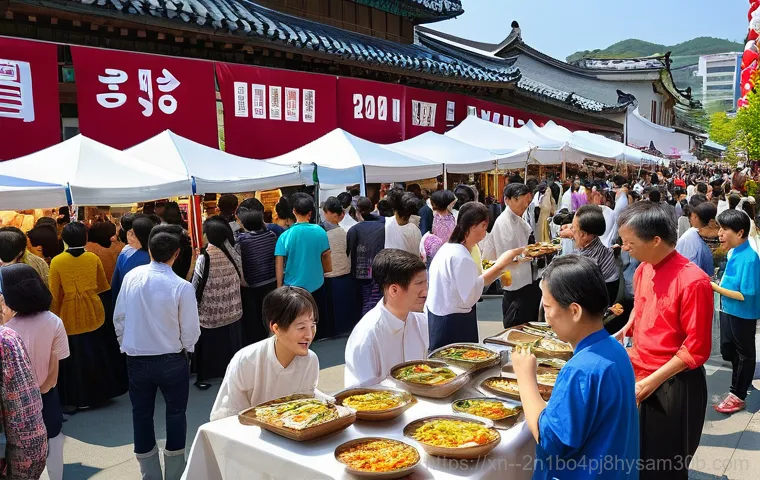 성북동 프로그램응답없음 - A group of cheerful elderly Korean men and women are actively participating in a vibrant traditional...