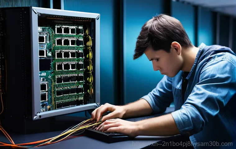 회덕동 STATUS_KERNEL_NETWORK_ERROR - **Image Prompt 1: The Sudden Blue Screen Encounter**
    A young professional, looking startled and ...
