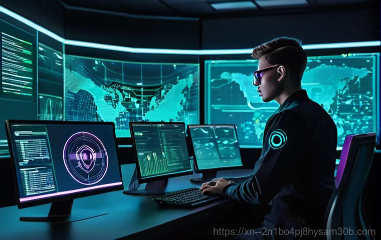 방배동 STATUS_SECURITY_POLICY_VIOLATION - **Prompt 2: Human Error in a Digital Workspace**
    "A brightly lit, modern office environment. A f...