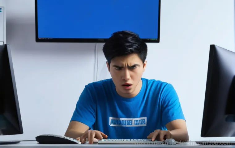 능동 STATUS_KERNEL_MODULE_CORRUPTION - Image Prompt 1: The Sudden Blue Screen Crisis**