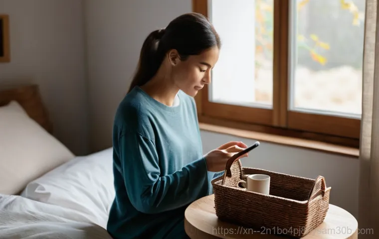 사직동 STATUS_STACK_OVERFLOW - **Digital Overload:**
    A person in their late 20s or early 30s, dressed in modern, casual attire,...
