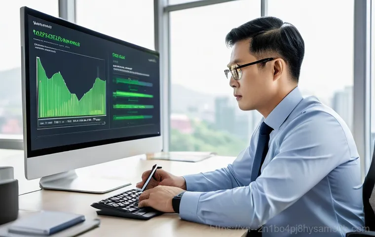 과천시 ftp서버출장방문수리점 - **Expert Gwacheon IT Engineer Diagnosing Server Issue:**
    "A highly focused female IT engineer, i...