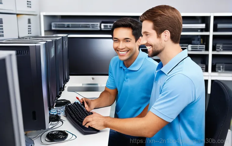 잠원동 MEMORY_MANAGEMENT - **Prompt:** A person with focused hands, carefully re-inserting a RAM stick into its slot inside an ...