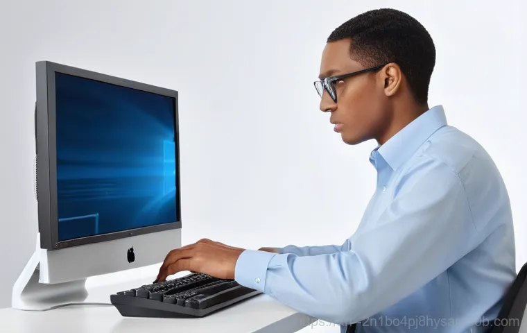 회기동 STATUS_KERNEL_STACK_CORRUPTION - A close-up shot of hands carefully handling computer components, possibly a RAM module being gently ...