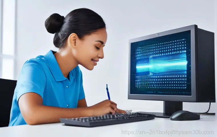 혜화동 STATUS_PAGE_FAULT - **Prompt 2: Focused Troubleshooting with RAM Modules**
    A close-up shot of an individual's hands,...