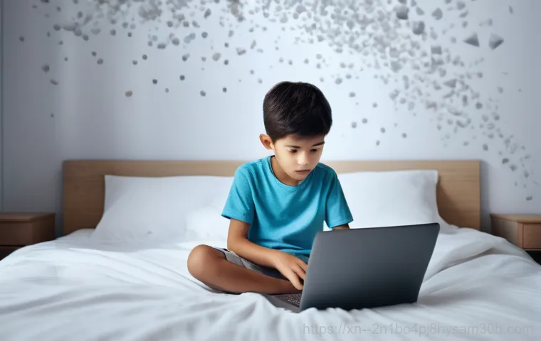 원당동 SOFTWARE_EXCEPTION - **Software Conflict/Bug:** A young person, approximately 16-18 years old, dressed in a clean, stylis...
