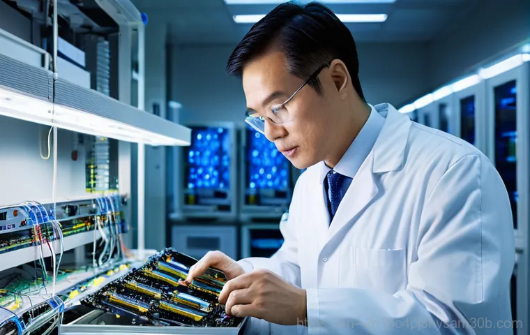 시흥동 pc복구중 - **Prompt 1: On-site Computer Troubleshooting in a Home Setting**
    A professional, East Asian male...