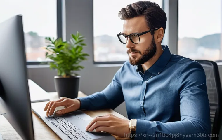 가학동 UDFS_FILE_SYSTEM - **Prompt 1: The Blue Screen of Panic**
    A person in their late twenties, dressed in a comfortable...
