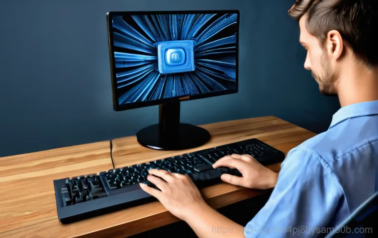 가산동 메인보드조립 및 교체수리 - **Prompt:** A professional computer repair technician, wearing an anti-static wrist strap and a neat...