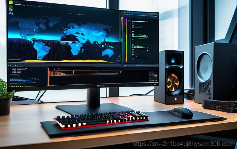 구기동 컴퓨터 desktop 출장방문수리점 - A professional, friendly computer technician, wearing a clean, branded polo shirt, is attentively re...