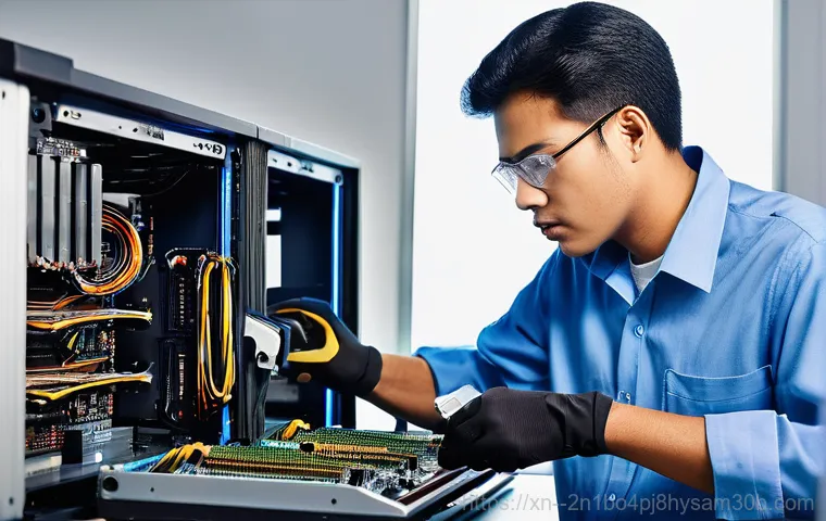 오장동 SYSTEM_THREAD_EXCEPTION_NOT_HANDLED - **Prompt for System File Damage / SFC & DISM commands:**
    "A focused individual, wearing a clean,...