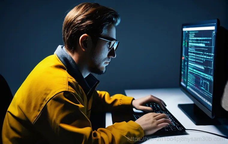 태평로 MULTIPLE_IRP_COMPLETE_REQUESTS - **Prompt 1: The Sudden Blue Screen Interruption**
    "A young professional, wearing business casual...
