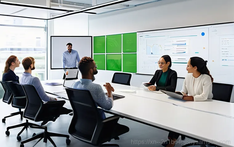 동숭동 네트워크구축 설정 및 세팅오류해결 - **Frustrated Worker Resolving Network Issues:** A male office worker in his late 20s or early 30s, d...