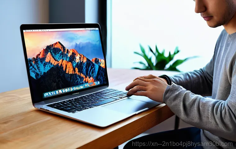 역촌동 맥북에어 판매 및 수리 - **Image Prompt 2: Expert MacBook Air Screen Repair**
    A skilled and focused repair technician, we...