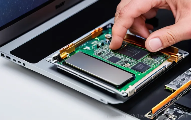 안국동 맥북프로 판매 및 수리 - An overhead shot of a MacBook lying open on a clean, anti-static mat in a professional repair shop. ...