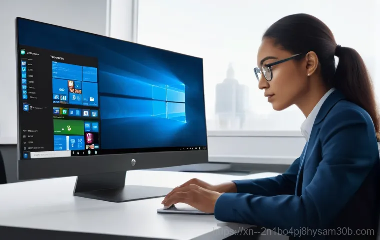 안암동 윈도우10 windows10 재설치 포맷  초기화 - A diverse young adult, initially frustrated, dramatically clutching their head while looking at a la...