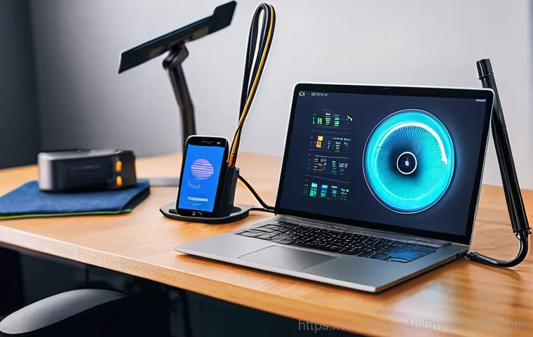잠실동 HARDWARE_FAILURE - **Prompt:** A person in their late 20s, looking distraught and frustrated, sitting at a desk with a ...