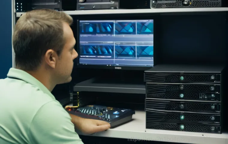 상도동 HDD조립 및 교체수리 - A close-up, internal view of a desktop computer tower, showing a technician's hands installing a new...