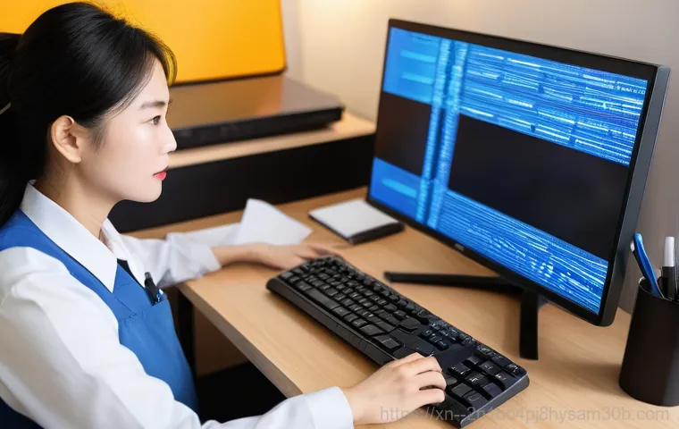 동작구 조립컴퓨터 pc 출장판매설치 - **Prompt:** A modern, clean home office in Dongjak-gu, South Korea, where a friendly and professiona...