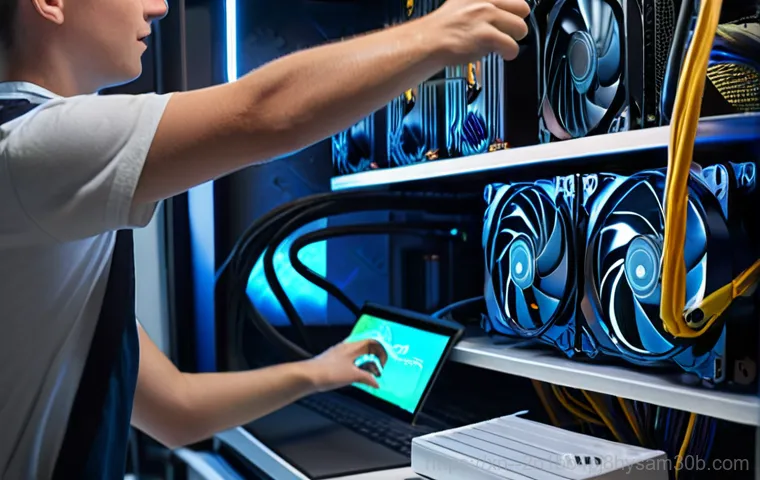 천왕동 STATUS_KERNEL_THREAD_TIMEOUT - An abstract, high-tech depiction of a computer's core, focusing on visible heat and struggling inter...