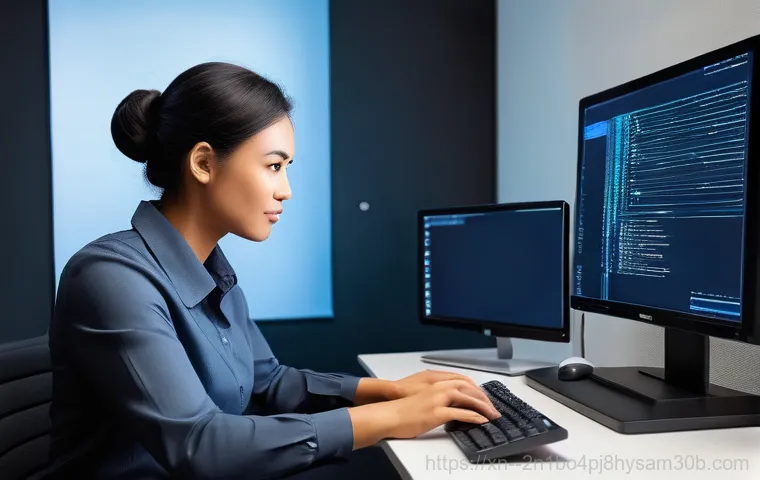 남대문 출장방문윈도우 windows 설치 - **Prompt:** A dynamic split-screen image illustrating a "before and after" scenario for computer per...
