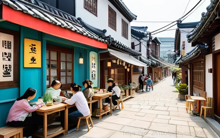 쌍문동 팬돌다 멈춤 - **A quiet and somewhat melancholic street in present-day Ssangmun-dong.** The alley appears notably ...