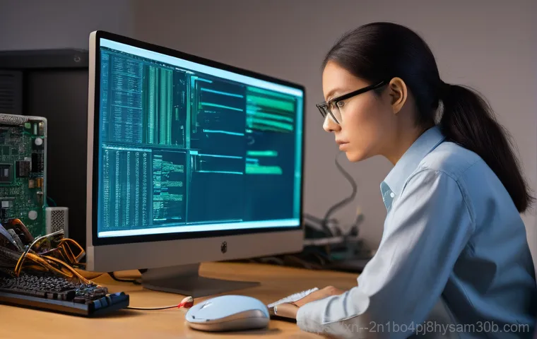 옥인동 NTFS_FILE_SYSTEM - **A split image contrasting data loss with successful data backup.**
    *   **Prompt:** A two-panel...