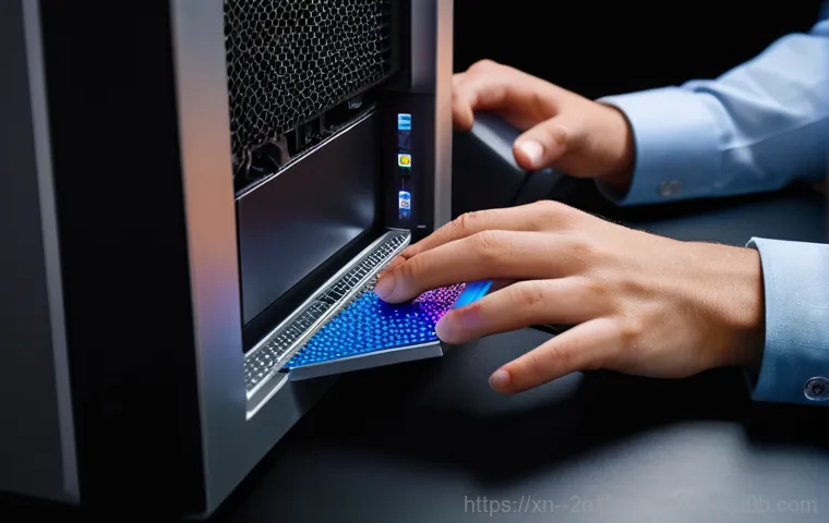 강남구 해킨토시 재설치 포맷  초기화 - **Prompt:** A bright and organized workspace featuring a desktop computer or laptop. A young adult, ...