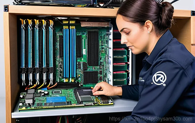 수궁동 메모리조립 및 교체수리 - **Prompt:** A focused, educational image of an adult (any gender) carefully examining computer RAM m... 수궁동 메모리조립 및 교체수리 - **Prompt:** A focused, educational image of an adult (any gender) carefully examining computer RAM m...