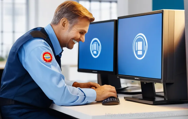 북한동 컴퓨터 desktop 출장방문수리점 - A professional computer technician, wearing a clean uniform, is meticulously repairing a desktop com...