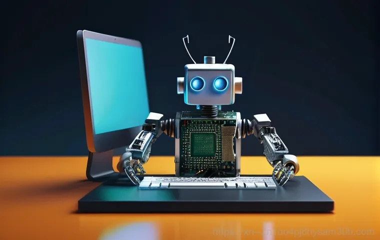 번동 STATUS_INVALID_DEVICE_REQUEST - **Prompt:** A person, appearing slightly frustrated and confused, sits in front of a computer monito...