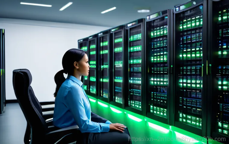 역동 서버출장방문수리점 - **Image Prompt 2: Expert On-site Server Repair**
    "A focused, professional IT technician, wearing...