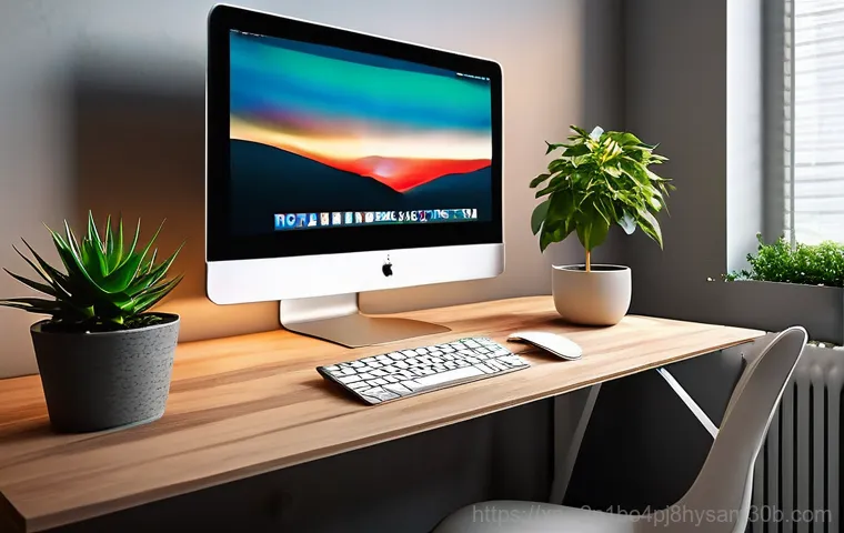 율현동 맥미니 판매 및 수리 - **Prompt 1: The Mighty Mac Mini at Work**
    A close-up, high-angle shot of a sleek, modern Apple M...