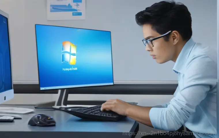 행촌동 USER_MODE_HEALTH_MONITOR - **Diagnosing the Computer Issue:** A focused individual, perhaps in their 30s, intently examines the...