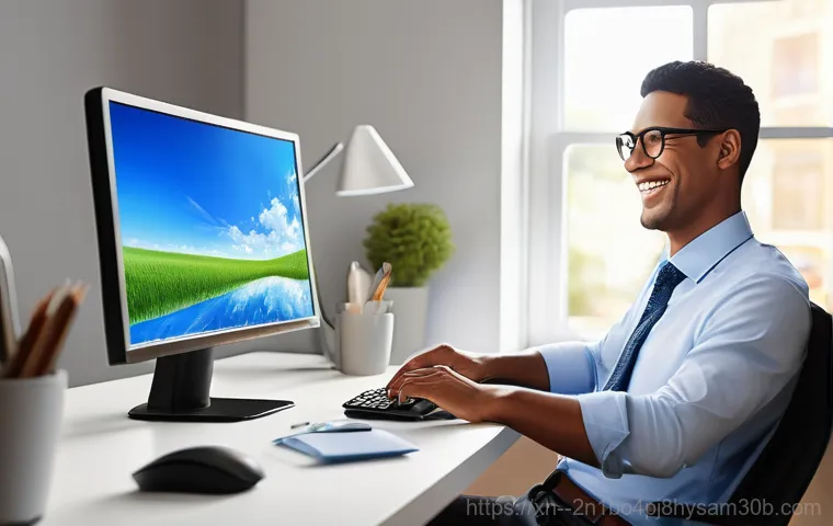 신월동 윈도우7 windows7 재설치 포맷  초기화 - **Image Prompt:** A clean and organized desk setting where a person's hands are meticulously prepari...