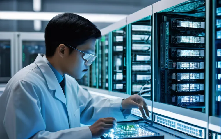 목현동 ATTEMPTED_EXECUTE_OF_NOEXECUTE_MEMORY - A person sits at a dimly lit desk, looking intensely frustrated and anxious at a computer screen dis...