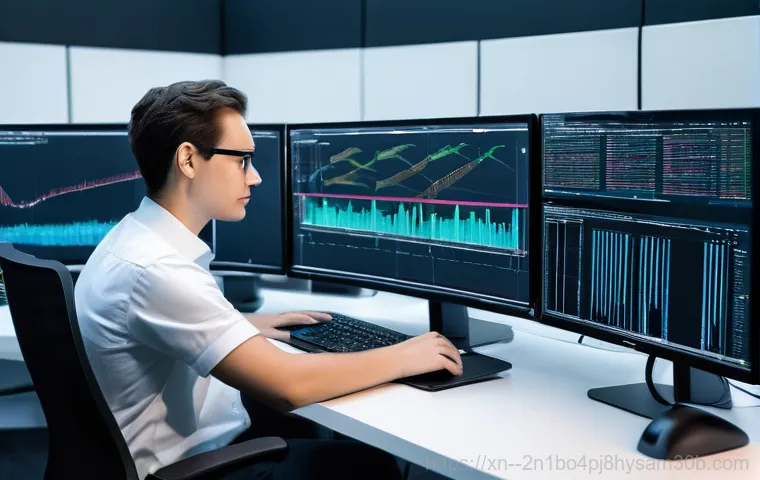 서원동 STATUS_DATATYPE_MISALIGNMENT - **Prompt 2: Troubleshooting the Blue Screen of Misalignment**
    A young adult, casually dressed an...