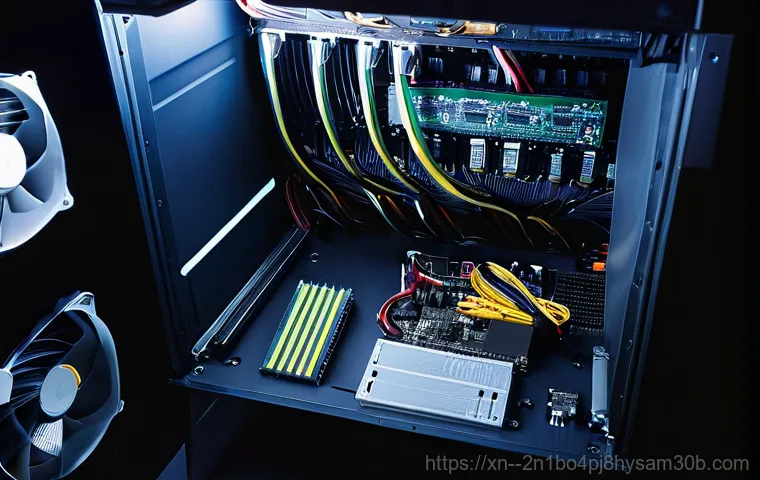 덕양구 STATUS_KERNEL_INIT_FAILURE - **Prompt:** A young adult (20s-30s) with a look of intense frustration and stress, illuminated by th...