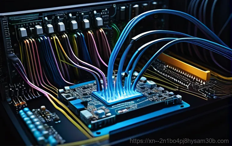 인수동 MULTIPLE_IRP_COMPLETE_REQUESTS - A person (male or female, early 30s) sitting at a computer desk in a dimly lit home office. Their fa...