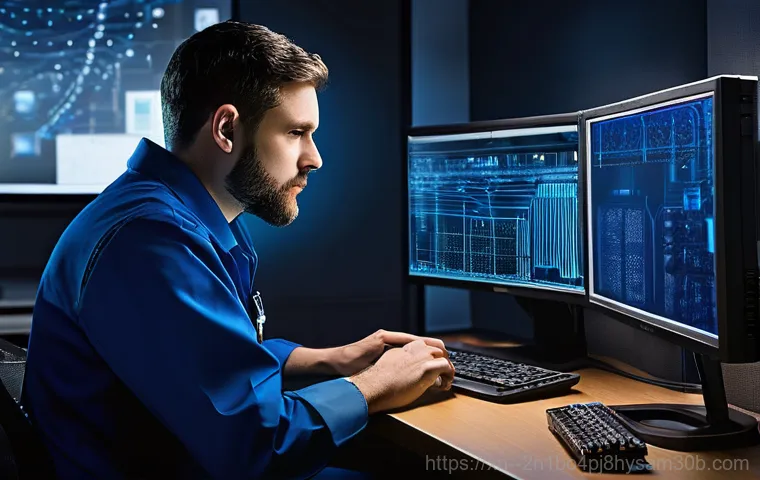 쌍문동 server출장방문수리점 - **Prompt:** A professional IT technician, a woman in her mid-30s wearing a neat company polo shirt, ...