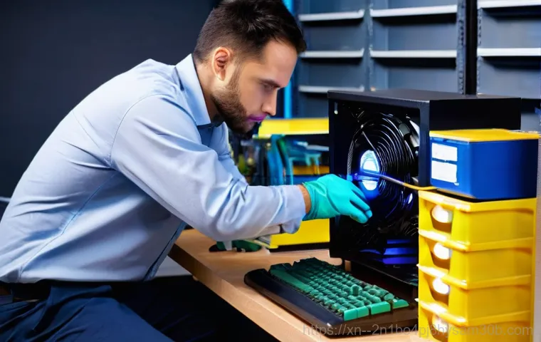 원흥동 CLOCK_WATCHDOG_TIMEOUT - **Prompt 1: The Sudden Blue Screen**
    A young adult, fully clothed in casual attire, sits at a de...