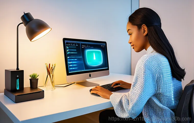 석촌동 STATUS_KERNEL_MODULE_FAILURE - **Prompt:** A person sits in a dimly lit home office, looking utterly frustrated as a desktop comput...